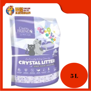 CINDY'S & FRIENDS CRYSTAL LITTER LAVENDER 5L