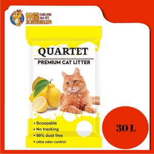 QUARTET PREMIUM CAT LITTER 30L [LEMON]