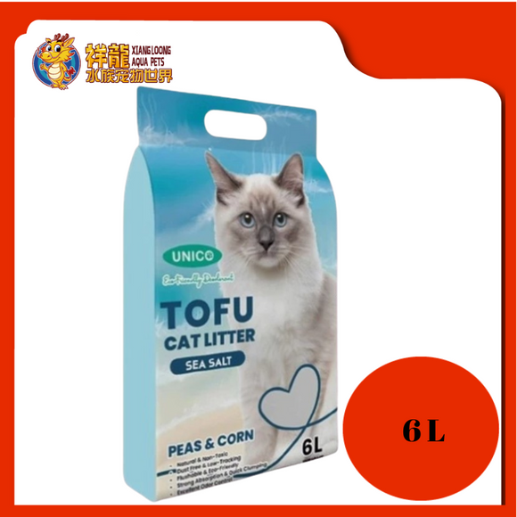 UNICO TOFU CAT LITTER 6L [SEA SALT]