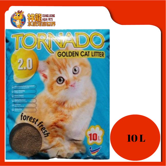 TORNADO 2.0 GOLDEN CAT LITTER 10L [LEMON]