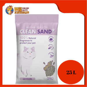 CLEAN SAND CAT LITTER 25L [LAVENDER]