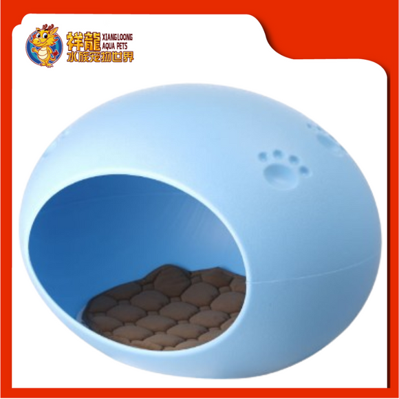 EGG HOUSE WITH PAWS PATTERN 59x43x43CM {81665}