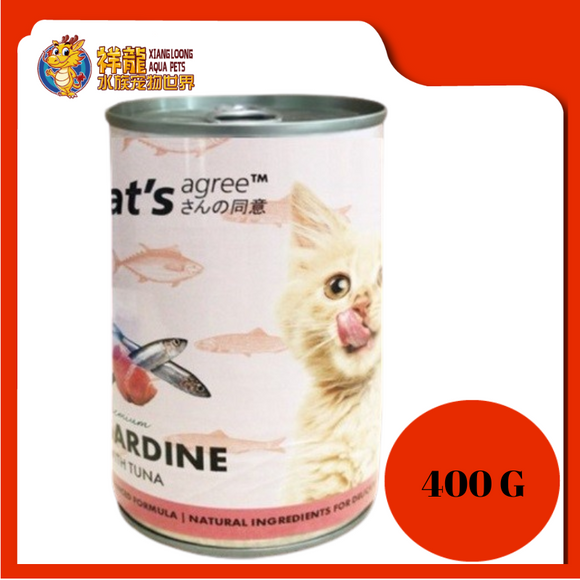 CAT'S AGREE PREMIUM SARDINE WITH TUNA 400G