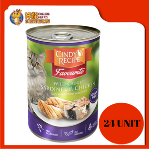 CINDY'S FAVOURITE SARDINE WITH TENDER CHICKEN 400G X 24UNIT