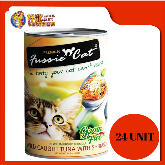 FUSSIE CAT TUNA WITH SHIRASU 400G x 24UNIT