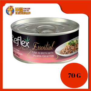 REFLEX PLUS KITTEN TUNA BROTH WITH SALMON 70G