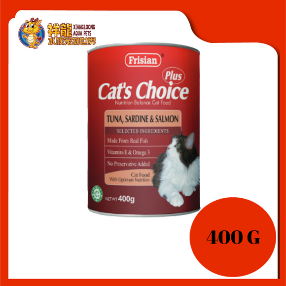 FRISIAN CAT'S CHOICE TUNA & SARDINE & SALMON 400G