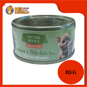 NUTRI BOWL GRAIN FREE CHICKEN & SKIPJACK TUNA 85G