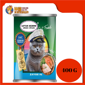 CAPTAIN MEOWWW SALMON & CHICKEN 400G