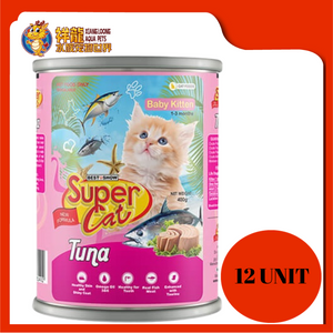 SUPER CAT BABY KITTEN TUNA 12 X 400G