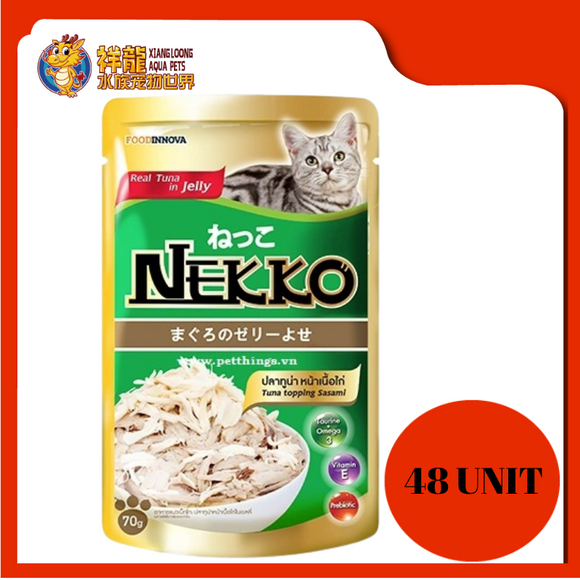 NEKKO TUNA TOPPING SASAMI 70G X 48UNIT