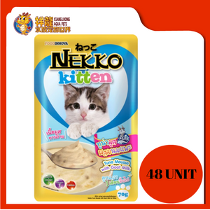 NEKKO KITTEN MOUSSE GOAT MILK 70G X 48UNIT