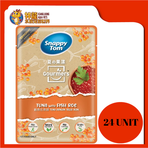 SNAPPY TOM GOURMERS TUNA WITH FISH ROE 24X70G
