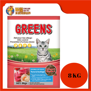 GREENS CAT FOOD TUNA & SCALLOP 8KG