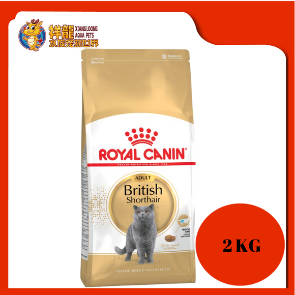 ROYAL CANIN BRITISH SHORT HAIR ADULT CAT FOOD 2KG