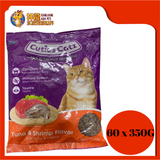 CUTIES CATZ TUNA & SHRIMP 350G X 60