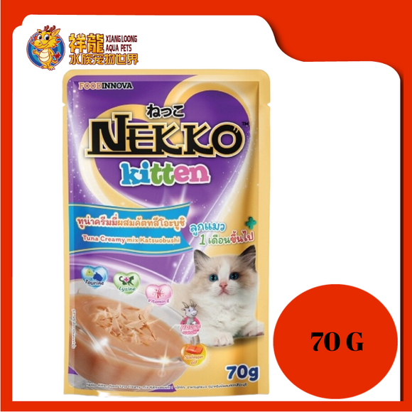 NEKKO KITTEN TUNA CREAMY MIX KATSUOBUSHI 70G