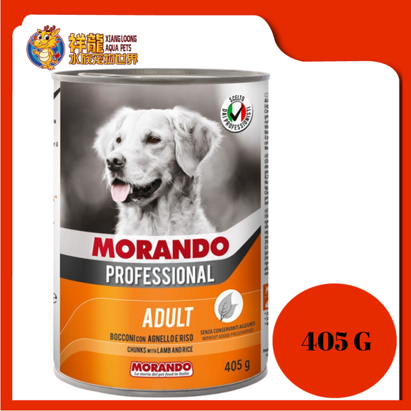 MORANDO PROF CHUNKS LAMB & RICE 405G