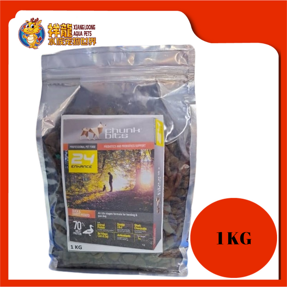 CHUNKBIT ENHANCE 24 DUCK SWEET POTATO 1KG REPACK