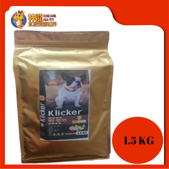 KLICKER ADULT DOG SALMON MINI & SMALL 1.5KG REPACK