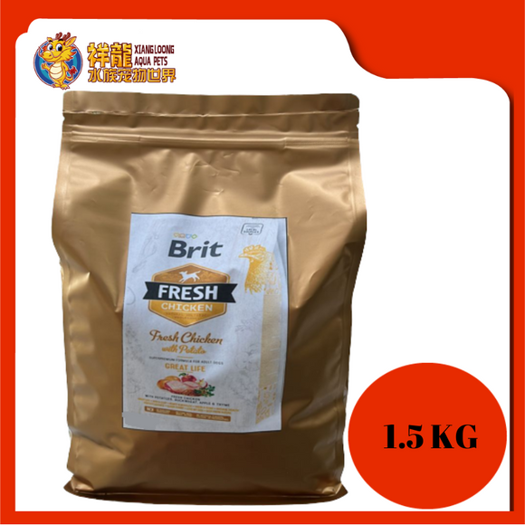 BRIT FRESH CHICKEN ADULT GREAT LIFE 1.5KG REPACK
