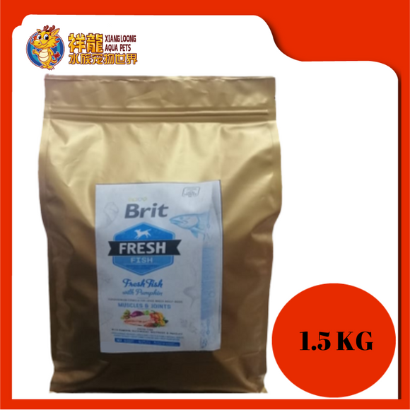 BRIT FRESH FISH & PUMPKIN MUSCLE & JOINT 1.5KG REPACK