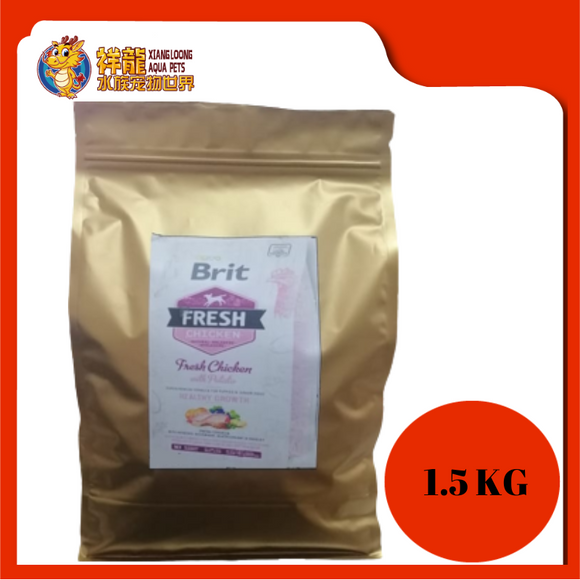 BRIT FRESH PUPPY CHICKEN GROWTH 1.5KG REPACK