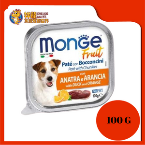 MONGE TRAY FRUIT DUCK & ORANGE 100G