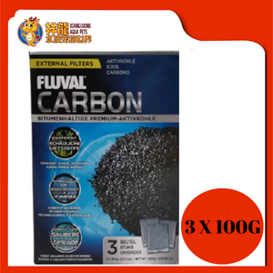 FLUVAL CARBON 100GMX3PKT NYLON BAG {A1440}