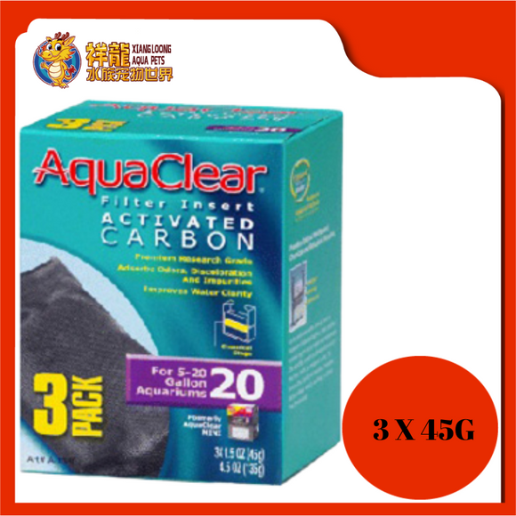 AQUACLEAR 20 ACTIVED CARBON 3X45G {A1380}