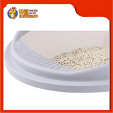 ROUND LITTER TRAY WITH COVER 49CM x 45CM x 22CM [CAT TOILET]