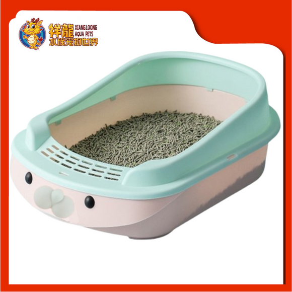 PET TOILET ZC21018L [L] 36CM x 50CM x 17CM [CAT TOILET]