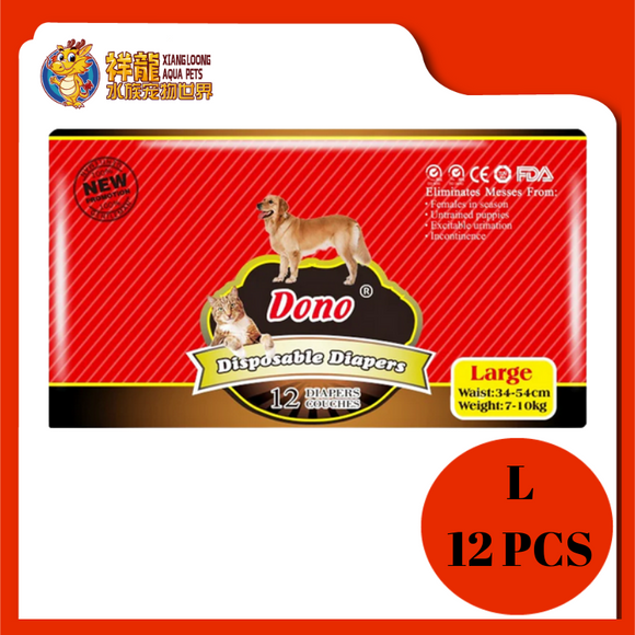 DONO PET DIAPERS L [FEMALE] 12PCS DN1706