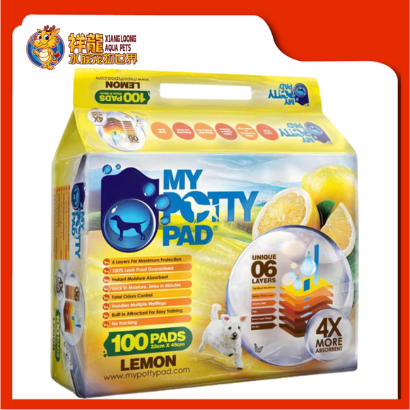MY POTTY PAD LEMON 33CMX45CM [100PADS]