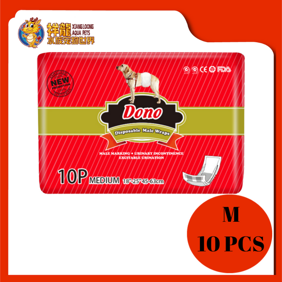 DONO PET DIAPERS M [MALE] 10PCS DN1711