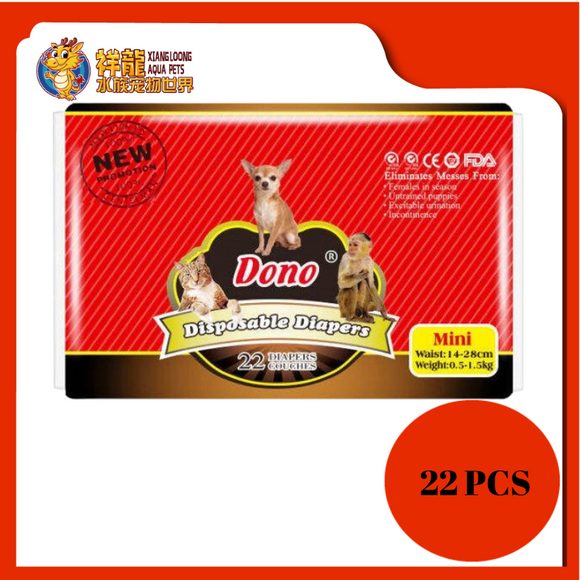 DONO PET DIAPERS MINI [FEMALE] 22PCS