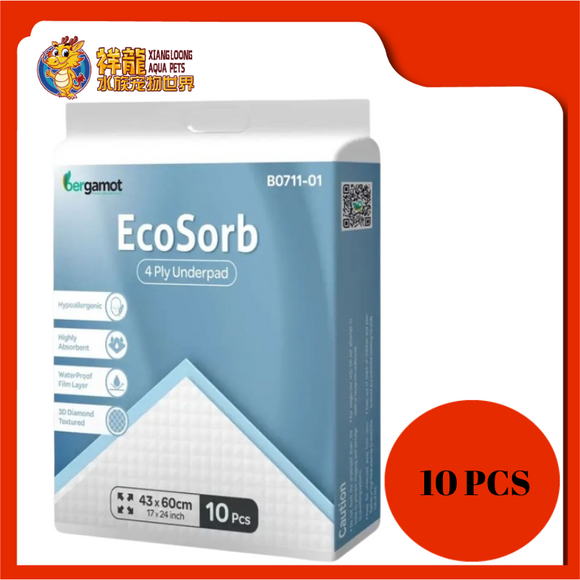ECOSORB 4 PLY UNDERPAD 43*60CM 10PCS