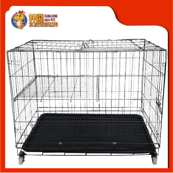 [AM] PET CAGE WITH ROLLER + TRAY