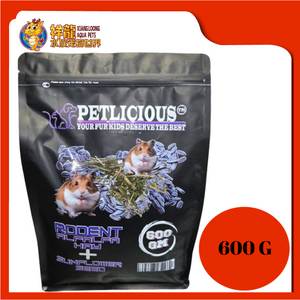 PETLICIOUS HAMSTER ALFALFA+SUNFLOWER SEED 600G