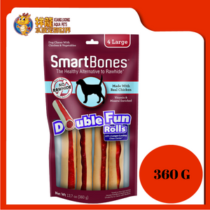 SMARTBONES DOUBLETIME ROLLS CHICKEN LARGE 4PCS