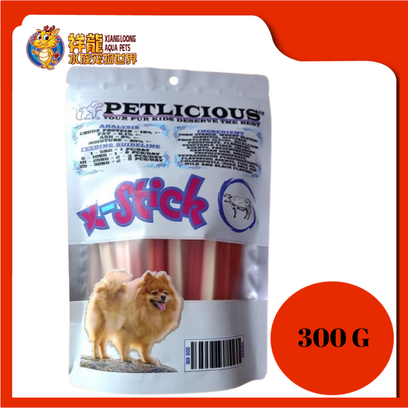 PETLICIOUS X-STICK BEEF 300GM
