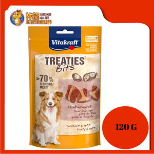 VITAKRAFT TREATIES BIT+LIVER SAUSAGE 120G [V28807]