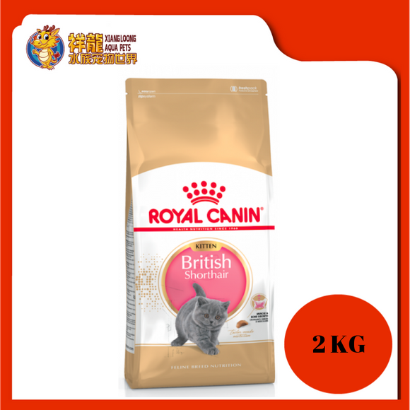 ROYAL CANIN BRITISH SHORT HAIR KITTEN FOOD 2KG