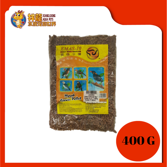 EMAS 10 MYNAH BIRD FEED 2 IN 1 400G {T3002}