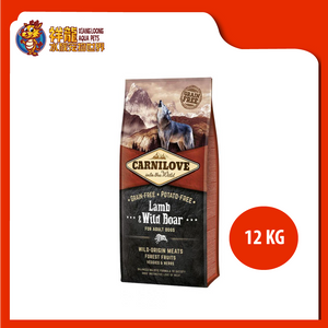 CARNILOVE GRAIN FREE ADULT LAMB & WILD BOAR 12KG