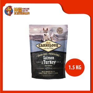 CARNILOVE GRAIN FREE PUPPIES SALMON & TURKEY 1.5KG