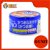 CIAO WHITE MEAT TUNA W DRIED BONITO 85G X 6 UNIT