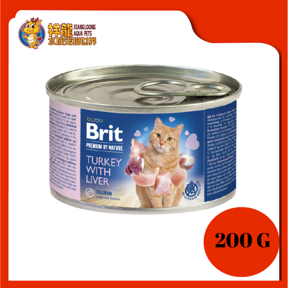 BRIT PREMIUM BY NATURE TURKEY WITH LIVER 200G