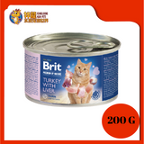 BRIT PREMIUM BY NATURE TURKEY WITH LIVER 200G