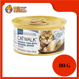 CATWALK SKIPJACK TUNA W/MACKEREL ENTREE 80G